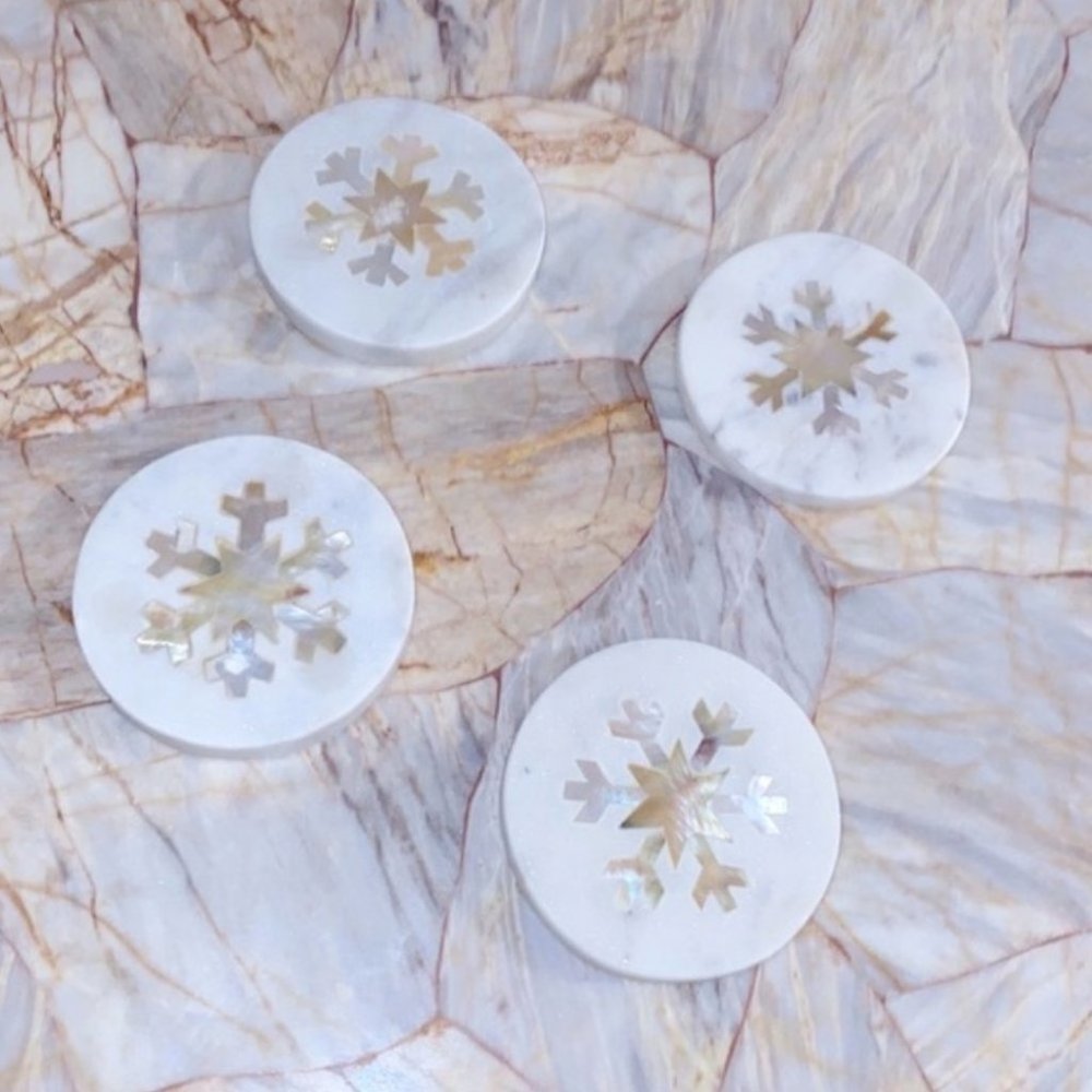 ARHAUS Snowflake Coasters (Set of 4)